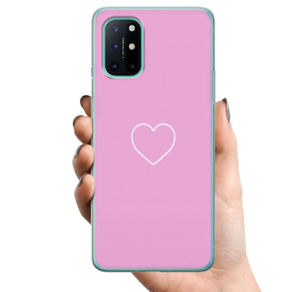 OnePlus 8T TPU Mobildeksel Hjerte