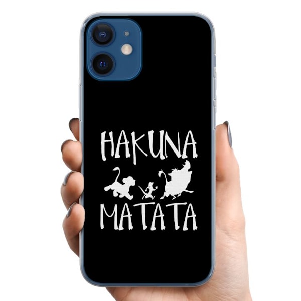 Apple iPhone 12 mini TPU Mobildeksel Hakuna Matata