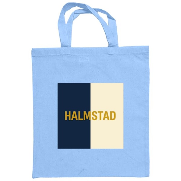 Tøyveske | Holdbar Handleveske i Tøy Halmstad – fotball Lyseblå one size