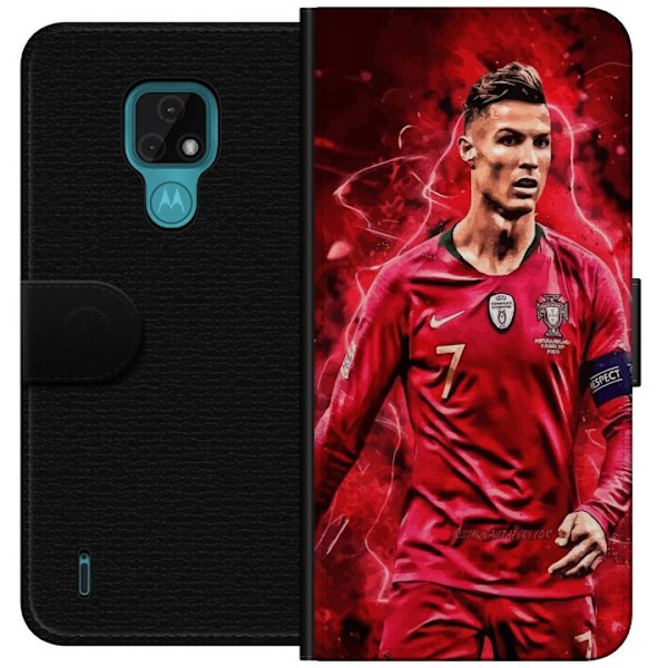 Motorola Moto E7 Plånboksfodral Ronaldo Skills – CR7 Design