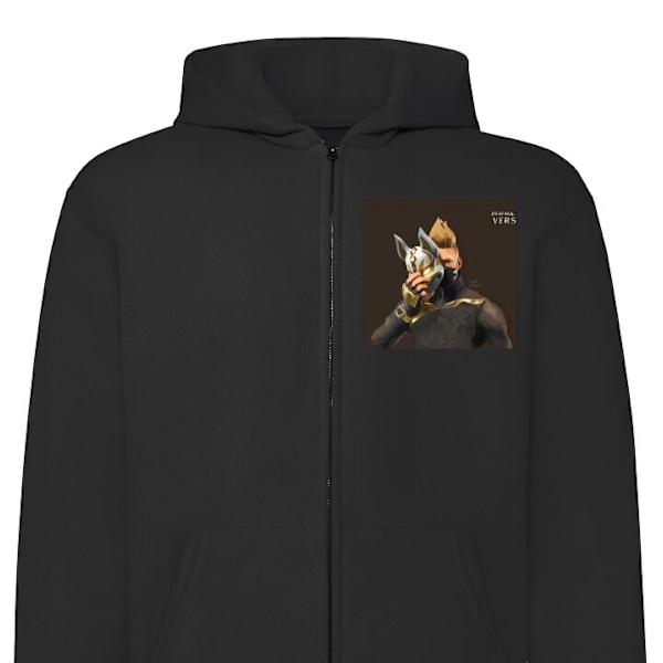 Zip-Hoodie | Huvtröja med Dragkedja för Vuxna Fortnite - Dri svart M