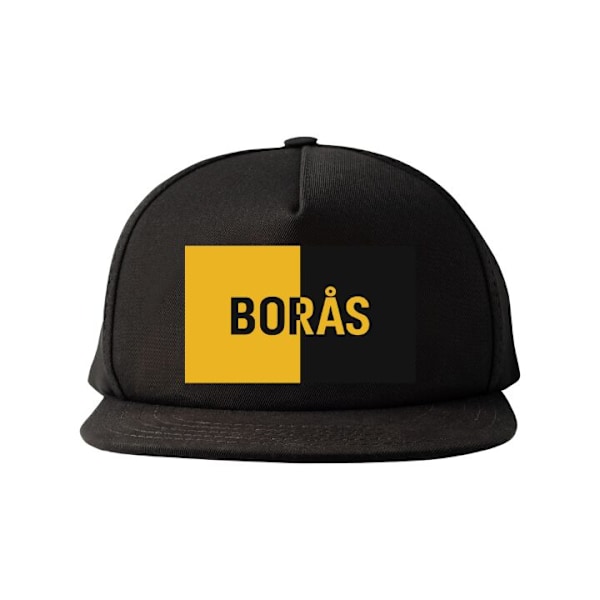 Snapback til Voksen | Justerbar Kasket Borås – fodbold sort one size