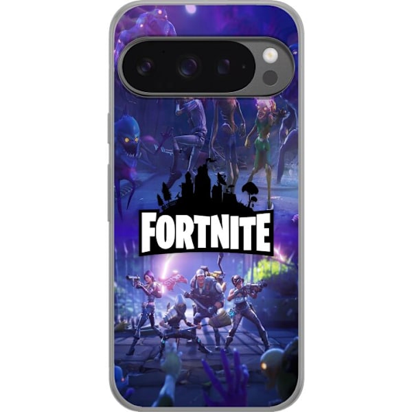 Google Pixel 9 Pro XL Genomskinligt Skal Fortnite