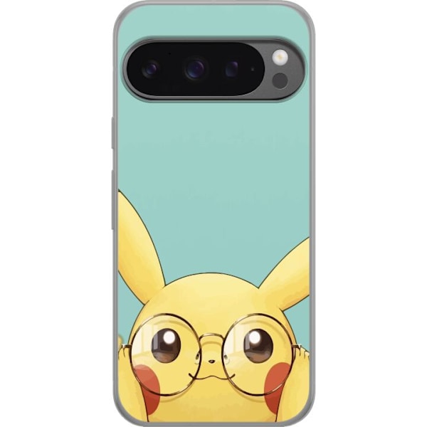 Google Pixel 9 Pro XL Gjennomsiktig deksel Pikachu briller