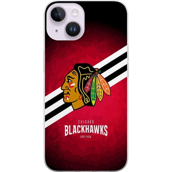 Kompatibelt Mobildeksel til Apple iPhone 14 Chicago Blackhawks (NHL)