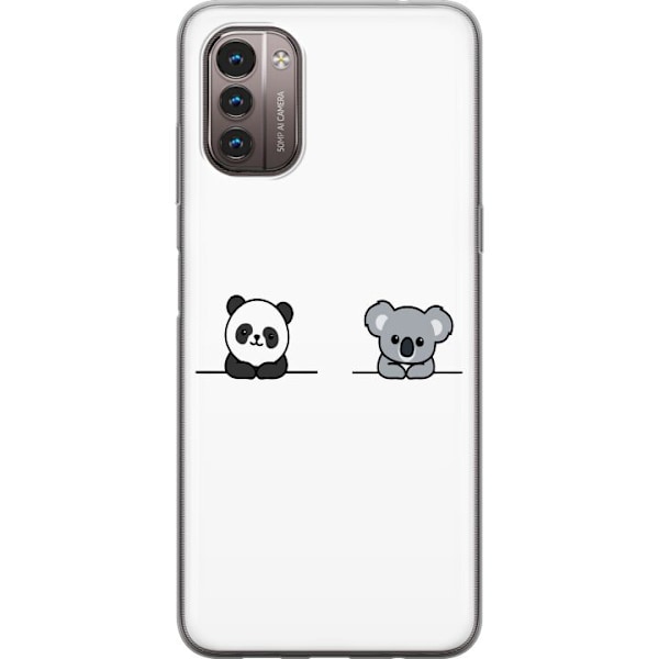 Nokia G21 Gennemsigtig cover Panda Koala