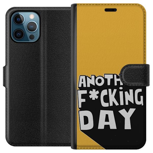 Apple iPhone 12 Pro Max Lompakkokotelo Another Day Tekstimotiivi Huumori Katumuoti Graafinen Rohkea Tyyli Suosittu Elämäntapa Kaupunkimuoti Design