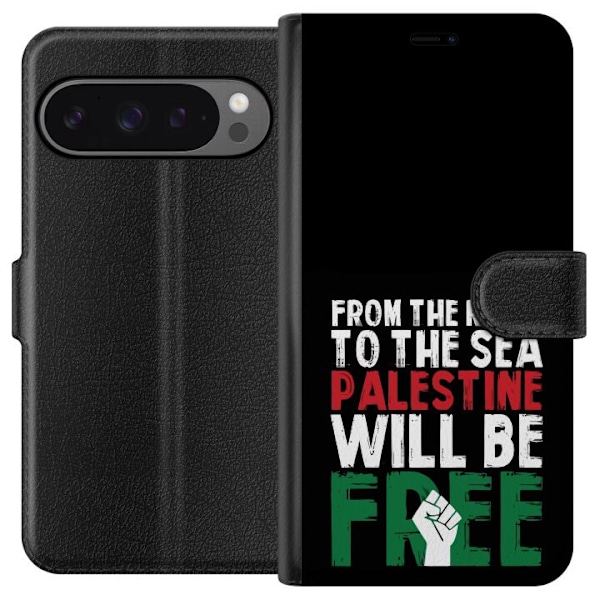 Google Pixel 9 Pro XL Plånboksfodral Free Palestine – polit