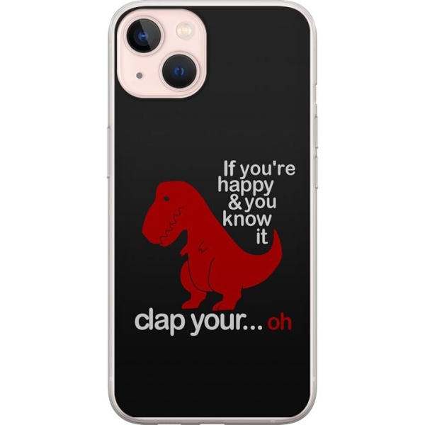 Apple iPhone 13 mini Gjennomsiktig deksel Dinosaur