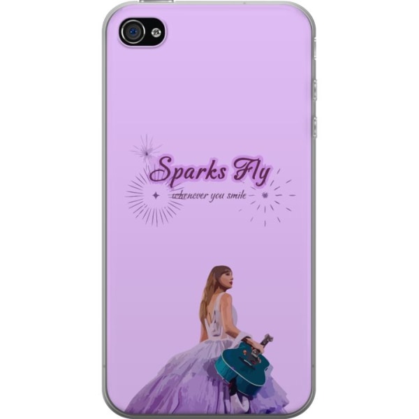 Apple iPhone 4s Läpinäkyvä kuori Taylor Swift - Sparks Fly