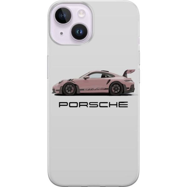 Apple iPhone 15 Gennemsigtig cover Porsche 911 Pink
