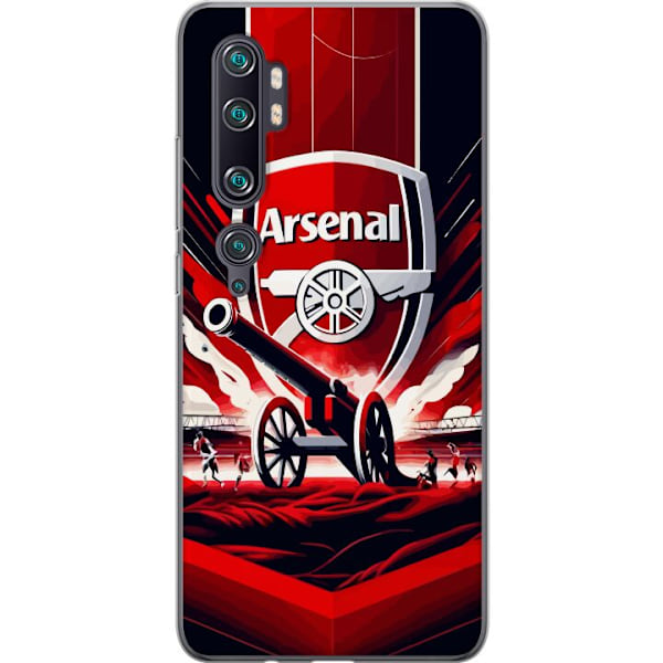 Xiaomi Mi Note 10 Pro Läpinäkyvä kuori Arsenal