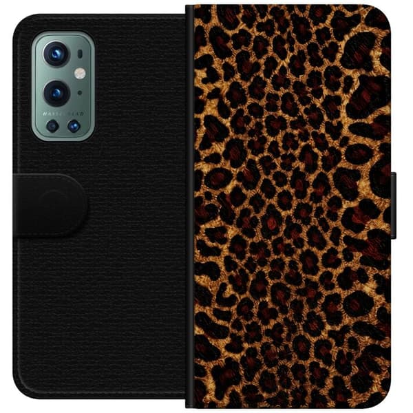 Kompatibelt Plånboksfodral till OnePlus 9 Pro Wild Leopard brun