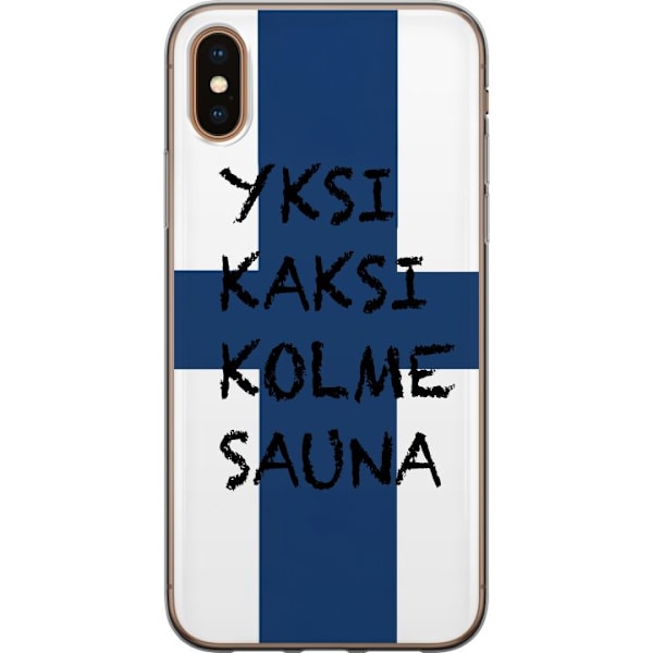 Apple iPhone X Genomskinligt Skal KAJ – Bara Bada Bastu