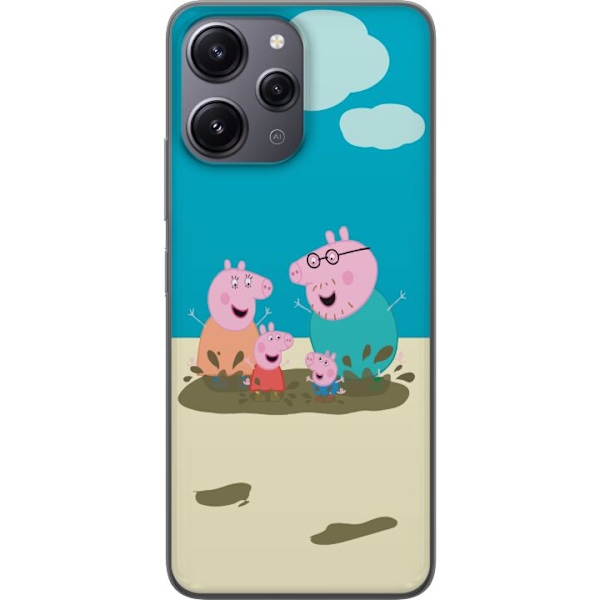 Xiaomi Redmi 12 Gjennomsiktig deksel Greta Gris Familien Georg