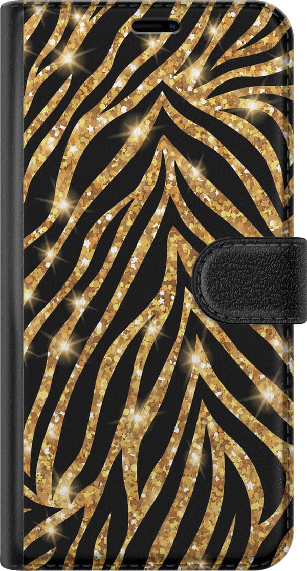 Kompatibelt Plånboksfodral till Apple iPhone 12 mini Gold & Glitter