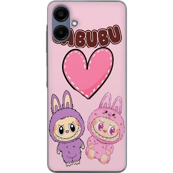 Samsung Galaxy A06 Genomskinligt Skal Labubu Pink Monster