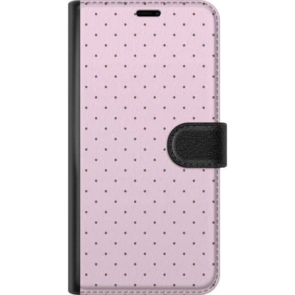Kompatibelt Lommeboketui til Apple iPhone 12 Pro Max Rosa miniprikker rosa