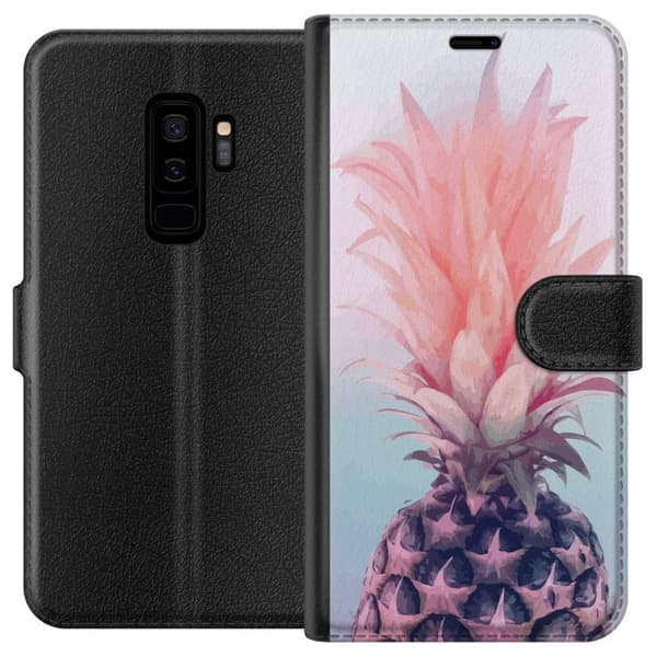Kompatibelt Plånboksfodral till Samsung Galaxy S9+ Ananas
