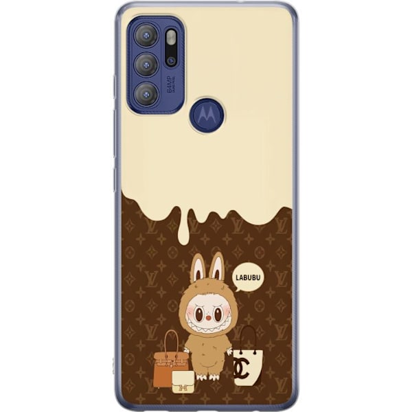 Motorola Moto G60S Genomskinligt Skal Labubu Blue Chill – Bl