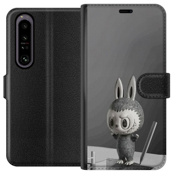 Sony Xperia 1 IV Lompakkokotelo Pop Mart MEGA LABUBU LABUBU Sketch 1000%