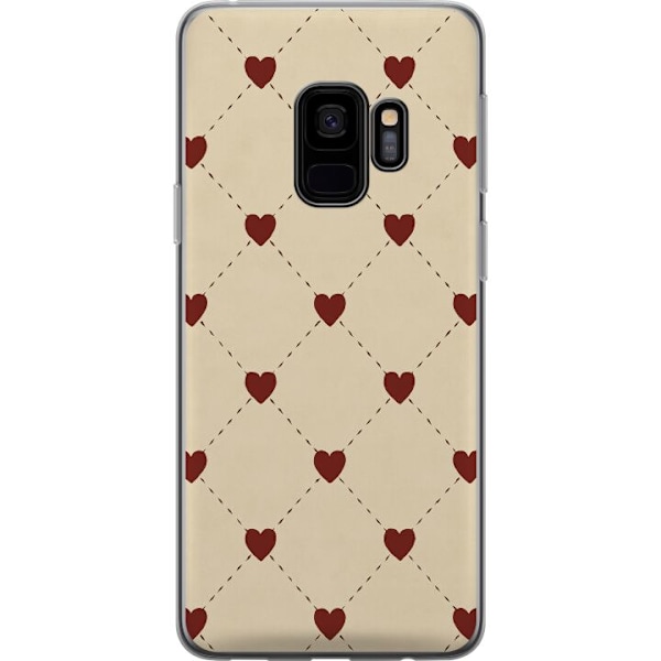 Samsung Galaxy S9 Läpinäkyvä kuori Sydänverkko