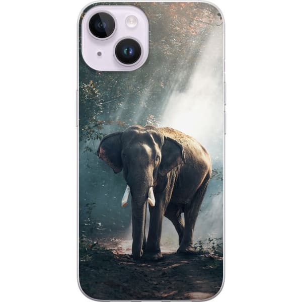 Kompatibelt Mobildeksel til Apple iPhone 14 Elefant