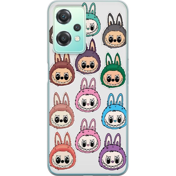 OnePlus Nord CE 2 Lite 5G Gennemsigtig cover Labubu Macaron Monster - Nuttet Samlefigur med Stil
