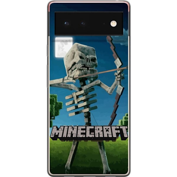Google Pixel 6 Läpinäkyvä kuori A Minecraft Movie