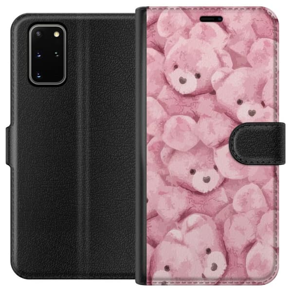 Kompatibel Tegnebogsetui til Samsung Galaxy S20+ Lyserød Bamsedyr