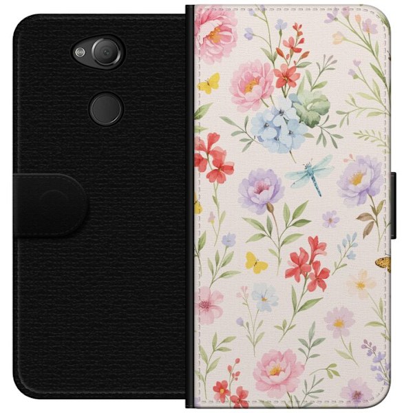 Sony Xperia XA2 Plånboksfodral Blommor