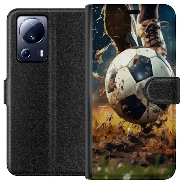 Xiaomi 13 Lite Plånboksfodral Fotboll