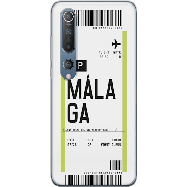 Xiaomi Mi 10 5G Gjennomsiktig deksel Malaga