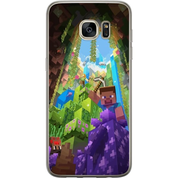 Samsung Galaxy S7 edge Gennemsigtig cover Minecraft