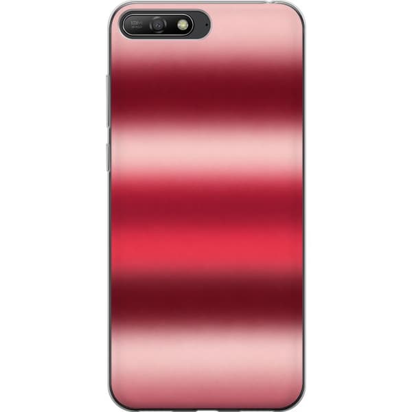 Kompatibelt Mobilskal till Huawei Y6 (2018) Vinröd gradient röd