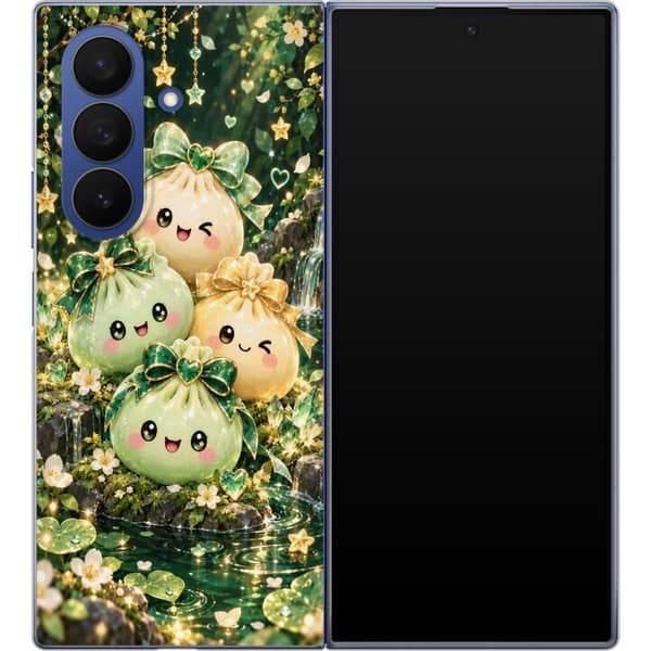 Kompatibelt Mobilskal till Samsung Galaxy Z Fold7 Skogsvänner grön