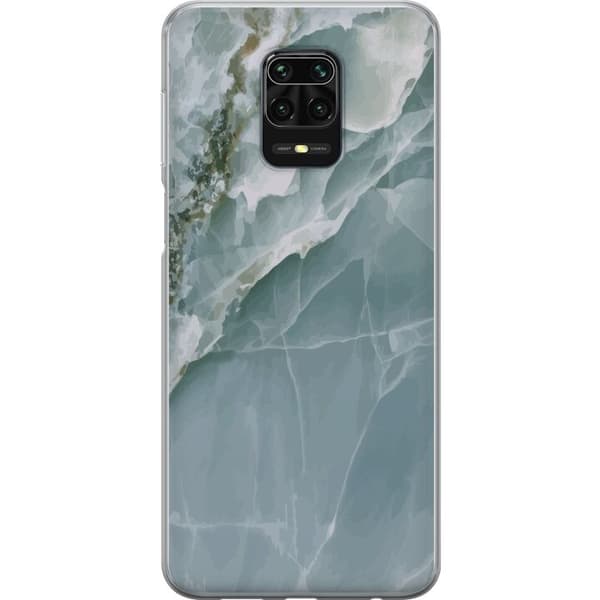 Kompatibelt Mobilskal till Xiaomi Redmi Note 9S Marmor Isfjäll