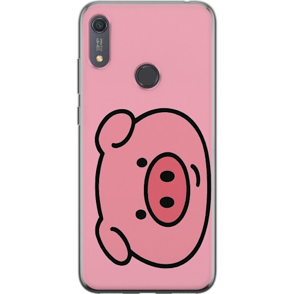 Huawei Y6s (2019) Läpinäkyvä kuori Kawaii Piggy
