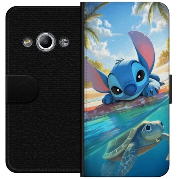 Samsung Galaxy Xcover 3 Plånboksfodral Stitch med sköldpadda