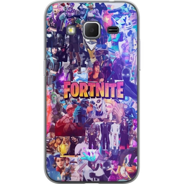 Samsung Galaxy Core Prime Läpinäkyvä kuori Fortnite