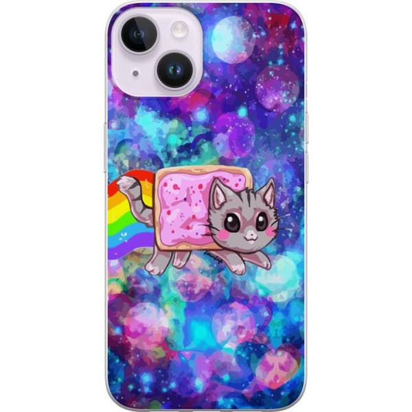 Kompatibelt Mobildeksel til Apple iPhone 14 Flygende katt