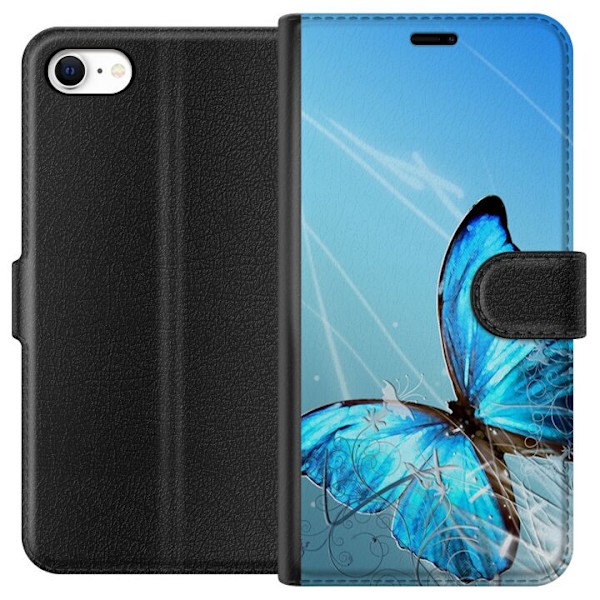 Apple iPhone 6 Tegnebogsetui Sommerfugl