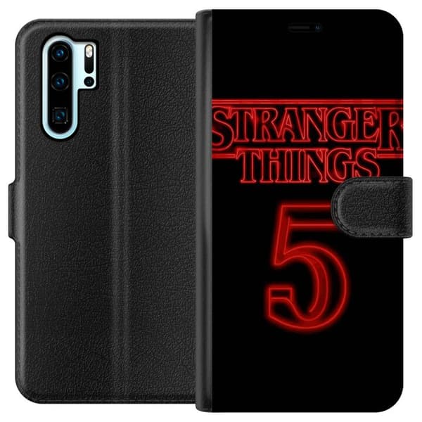 Kompatibel Tegnebogsetui til Huawei P30 Pro Fremmede Ting 5