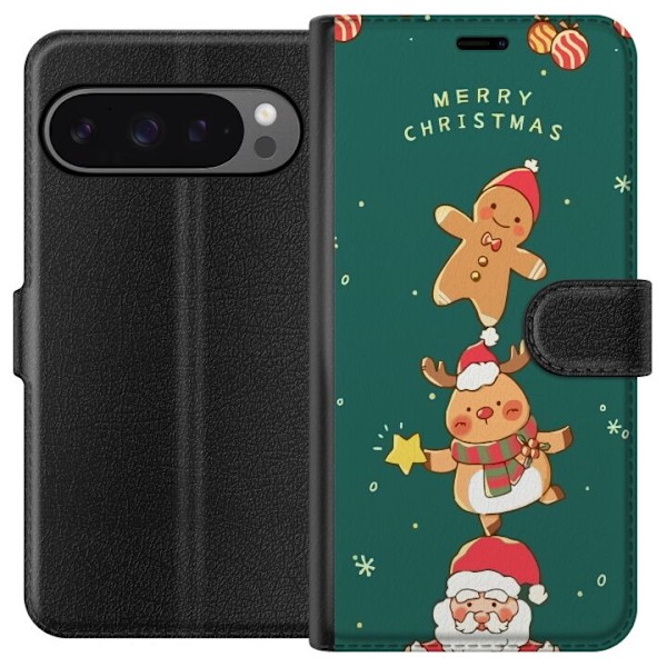 Google Pixel 9 Pro XL Plånboksfodral God Jul - Mönster