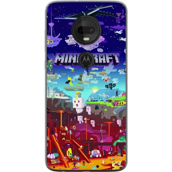 Motorola Moto G7 Genomskinligt Skal Minecraft