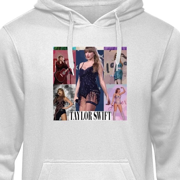 Barn-Hoodie | Mjuk Huvtröja för Barn Taylor Swift grå 12-13 År