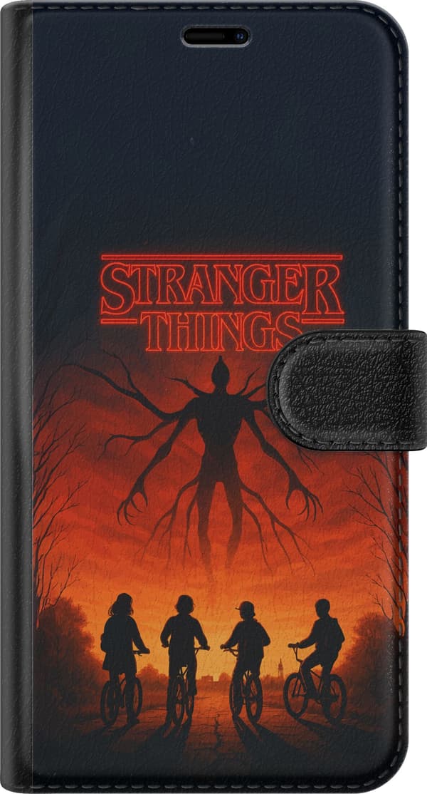 Kompatibelt Plånboksfodral till Apple iPhone 14 Pro Stranger Things Eleven Mike Dustin Hawkins äventyr