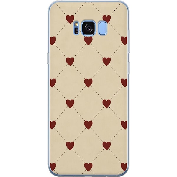 Samsung Galaxy S8 Gjennomsiktig deksel Hjertegrind