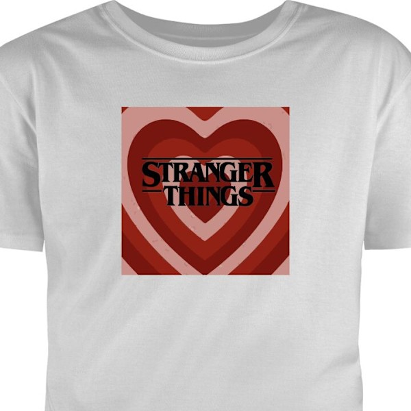 T-shirt til Voksen | Klassisk Voksen T-shirt Stranger Things grå M