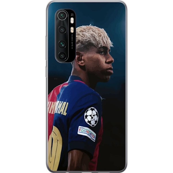 Xiaomi Mi Note 10 Lite Läpinäkyvä kuori Lamine Yamal - Barcelonan ihmelapsi fokuksessa